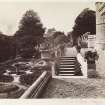 View of Dalzell House terrace from E.
Titled: 'In the garden, Dalzell'.
PHOTOGRAPH ALBUM No 146: THE ANNAN ALBUM