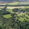 General oblique aerial view of Dundas Castle country house and policies, taken from the S.