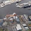 Oblique aerial view of Aberdeen Harbour, looking to the SW.