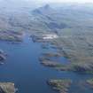 General oblique aerial view of Loch Laxford with Ben Stack beyond, taken from the WNW.