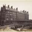 View from NW of St Enoch Station Hotel, Glasgow. Since demolished.
Titled: 'St Enochs Station Hotel, Glasgow. 2519 J.V'.

