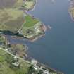 Oblique aerial view of Kinloch, Skye, looking S.