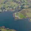 Oblique aerial view of Kinloch, Skye, looking E.