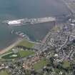 Oblique aerial view of Stranraer and the harbour, taken from the WSW.