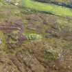 Oblique aerial view of Dun Eibhinn and Scalasaig Farm, taken from the NW.