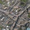 General oblique aerial view of the High Street area of Forfar, centred on Municipal Buildings, taken from the W.