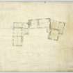 First Floor Plan showing proposed alterations.
Title: 'Hutton Castle Berwickshire For Wm Burrell Esq. First Floor Plan'
