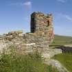 Tower on remains of broch, turret  to S, view from N