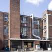 Banbury Block, view from SE. It was called Banbury after the patent rubber mixing machine that it was built to house by The North British Rubber Company.