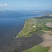 General oblique aerial view of Castle Stuart Golf Course looking along the Moray Firth, taken from the SSW.