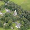 Oblique aerial view of Durisdeer, centred on the parish church, taken from the E.