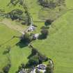 Oblique aerial view of Buittle Parish Church, taken from the N.