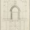 Elevation and Ground Plan of South Porch