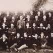 Group photograph showing 31 men. 
