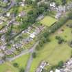 Oblique aerial view of Bo'Ness, centred on Grange House, taken from the NE.
