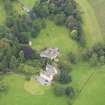 Oblique aerial view of Gargunnock House and stables, taken from the ESE.