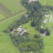 General oblique aerial view of Carnsalloch House and policies, taken from the SW.