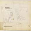 Floor plan of proposed alterations at Cowgate level showing details on additional drawing sheet flap.
Title: 'Messrs Archd. Campbell, Hope & King Ltd, Brewers 17 Chambers Street, Edinburgh, Plan of Argyle Brewery at Chambers Street Level'

Partner image to DP 109489.