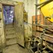 Interior. Kiln No.1 . Plant Room. Original door to charging floor.