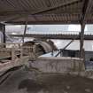 Kiln No. 2. View looking towards Kiln No.1. Note the conveyor feeding green bricks to Kiln No.2.