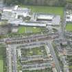 Oblique aerial view of Musselburgh Grammar School, taken from the N.