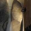 Inveravon Pictish Symbol Stone 2, relocated inside the church porch