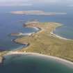 General oblique aerial view of the Udal peninsula, North Uist, taken from the SSW.