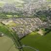 General oblique aerial view of Cumnock centred on the Holmhead area, taken from the NNW.