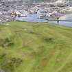 General oblique aerial view of Aberdeen Harbour and Balnagask Golf Course, taken from the ESE.