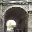 View of  viaduct arch leading through to depot, taken from the south.