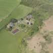 Oblique aerial view of Abdie Old Parish Church, taken from the ESE.