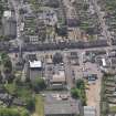 General oblique aerial view of the Bonnygate area of Cupar centred on Preston Lodge, taken from the N.