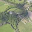 Oblique aerial view of Dairsie Castle, taken from the E.