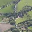 Oblique aerial view of Dairsie Castle, taken from the NW.