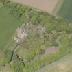 Oblique aerial view of Earlshall, taken from the SE.