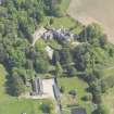 Oblique aerial view of Finavon Castle, taken from the W.