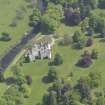 Oblique aerial view of Cortachy Castle, taken from the W.