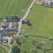 Oblique aerial view of Burleigh Castle, taken from the ENE.