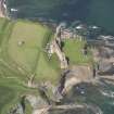Oblique aerial view of Tantallon Castle, taken from the SE.