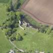 Oblique aerial view of Hailes Castle, taken from the SE.