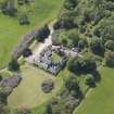 Oblique aerial view of Blair Adam Country House, taken from the NE.