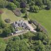 Oblique aerial view of Blair Adam Country House, taken from the W.