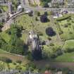 Oblique aerial view of St Mary's Parish Church, taken from the E.