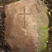 View of incised cross slab (daylight)