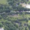 Oblique aerial view of Kelvingrove Bandstand, taken from the NW.