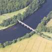 Oblique aerial view of Kinclaven Bridge, taken from the ESE.