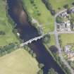 Oblique aerial view of Aberfeldy Tay Bridge, taken from the SW.