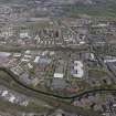 General oblique aerial view of Clydebank, looking NE.