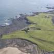 General oblique aerial view of Dunbar, Winterfield Golf Club, looking E.