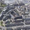 Oblique aerial view of Greenside Place, St Marys Roman Catholic Church, St James Centre, looking SSW.